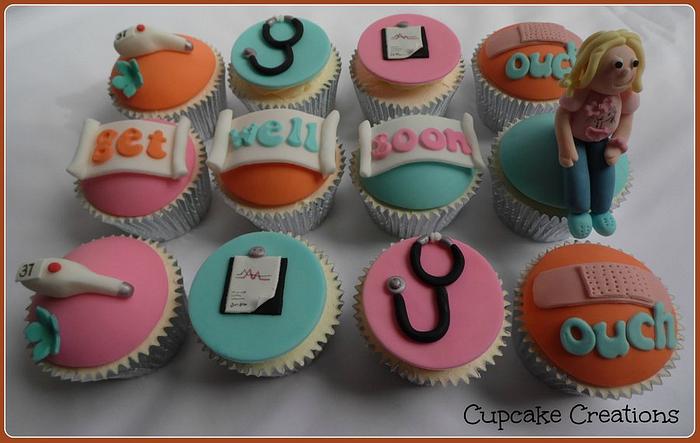 Get Well cupcakes