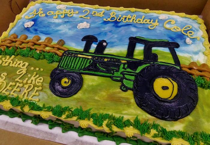 Tractor cake on farm (BC)
