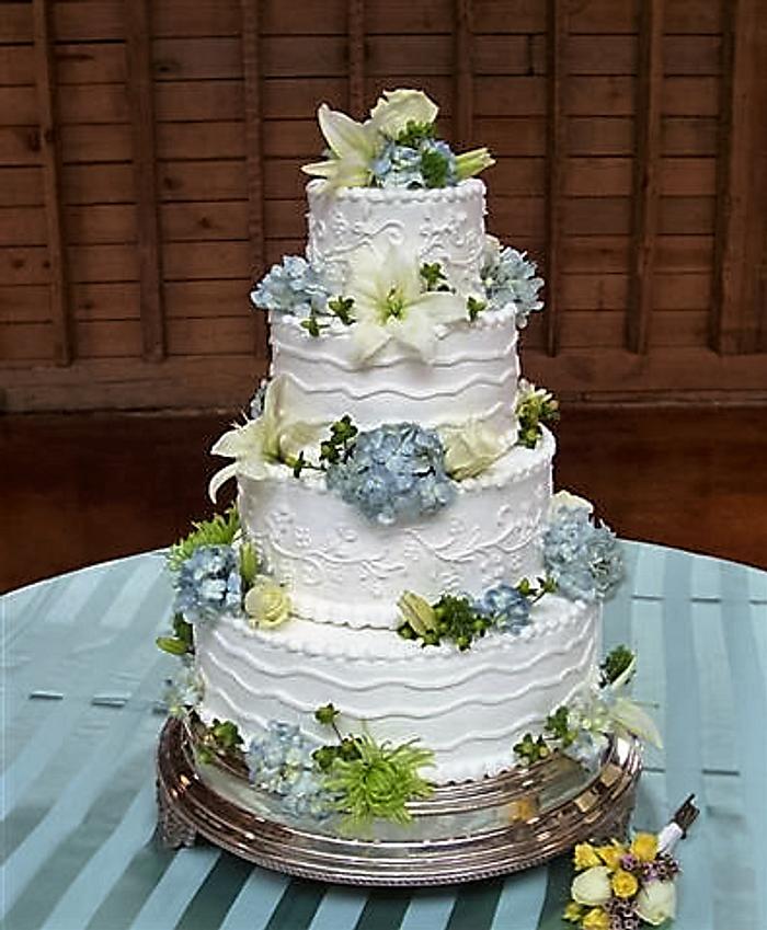 4 Tier Wedding Cake 