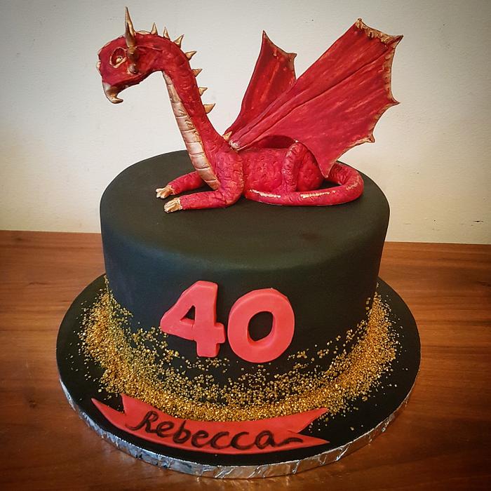 Red Dragon cake