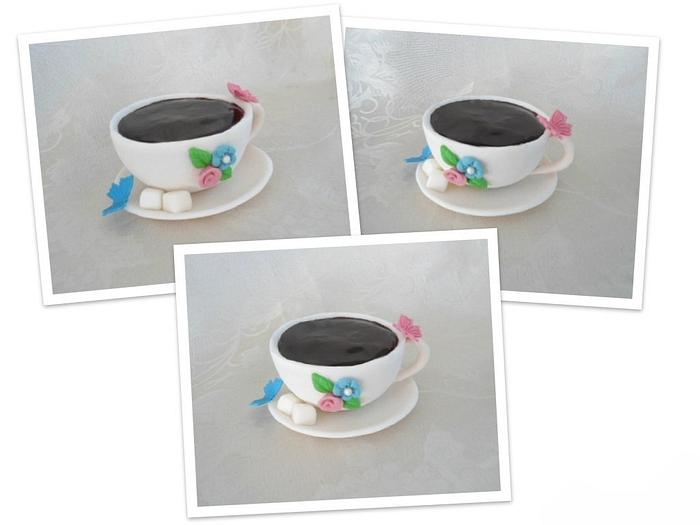 Cup of coffee mini cake