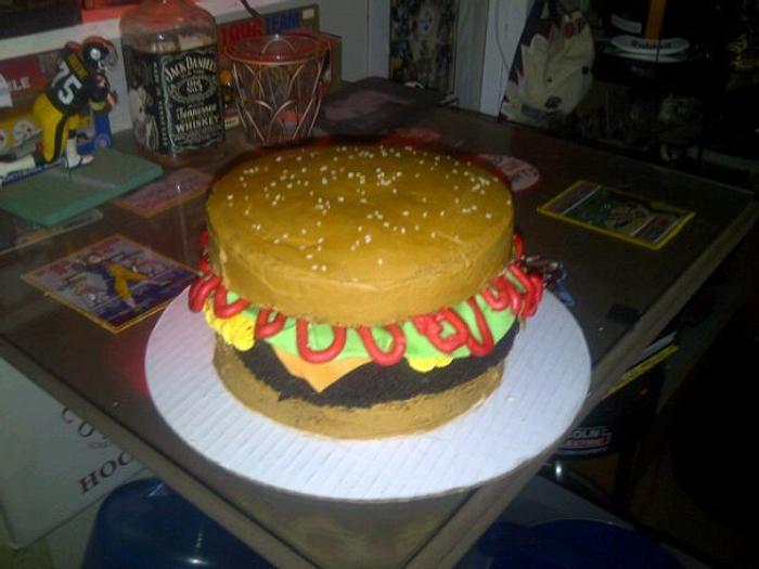 Birthday hamburger 