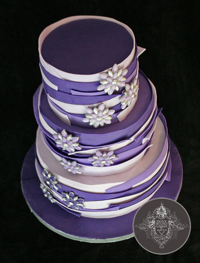 Wild Purple Ombre Cake