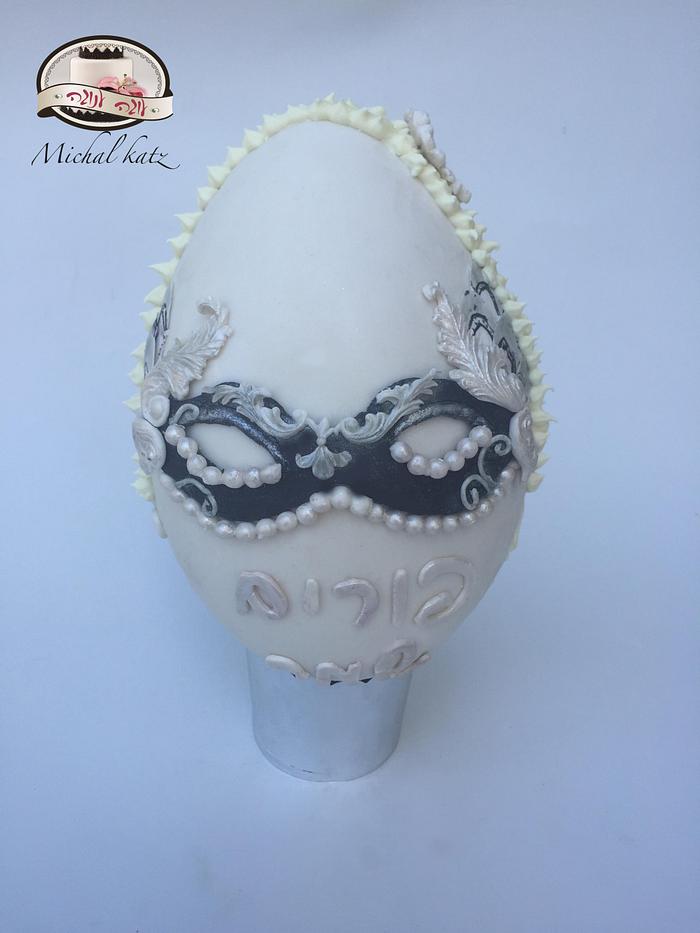 choklate  and fondunt egg mask
