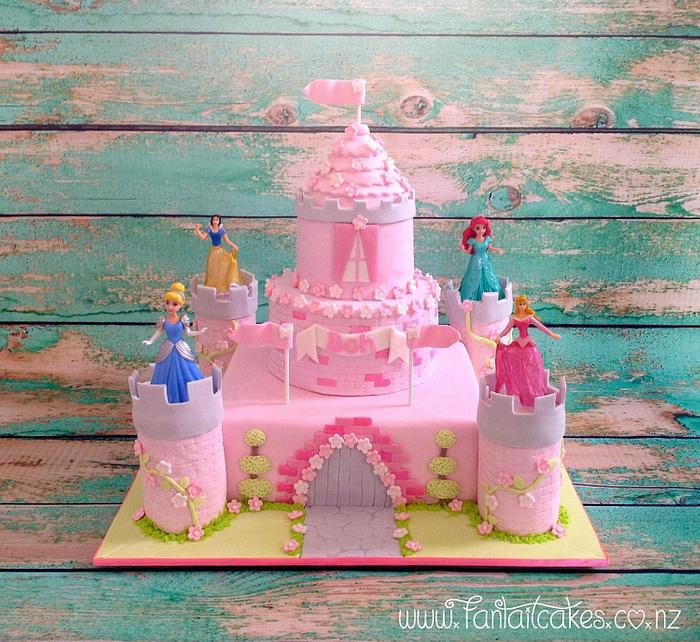 Princess Castle Cake - Decorated Cake by Fantail Cakes - CakesDecor