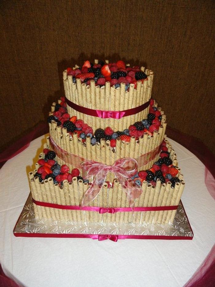 Fruitful Wedding Cake