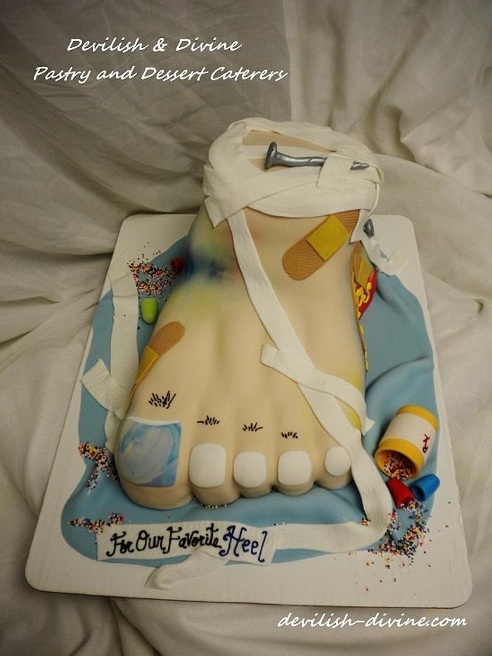Injured Foot cake