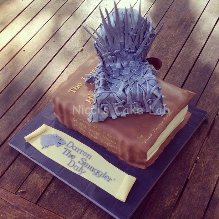 Game of thrones book cake