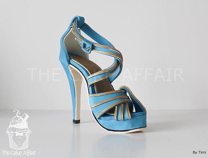 Blue and gold Stiletto