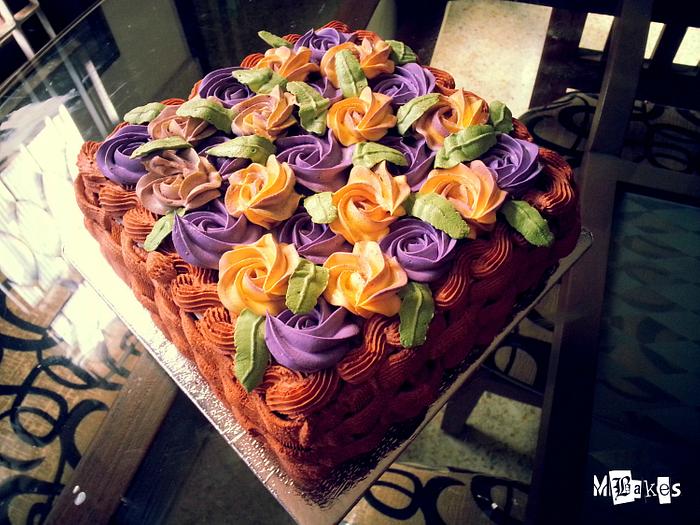 Red Velvet Basket cake