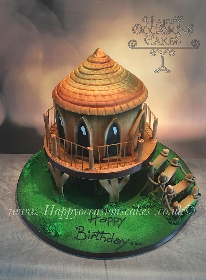 Tree house cake