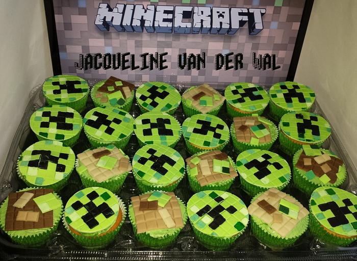 minecraft cup-cakes for school