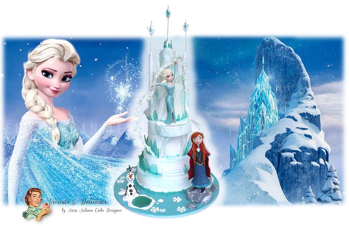 Frozen Ice castle cake