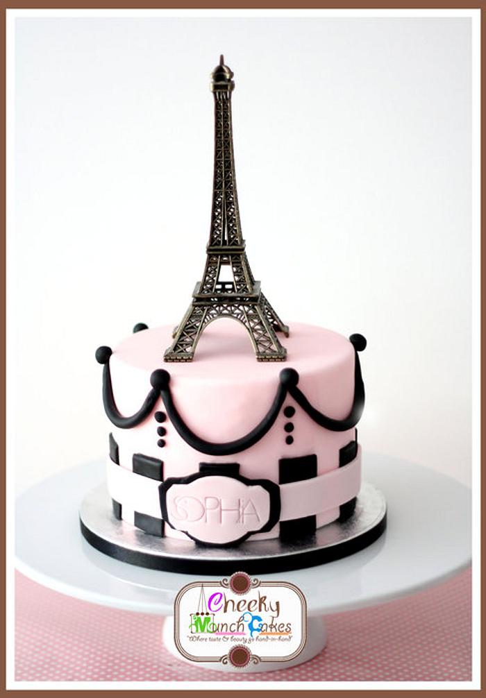 Oohh La La Paris Themed Cake