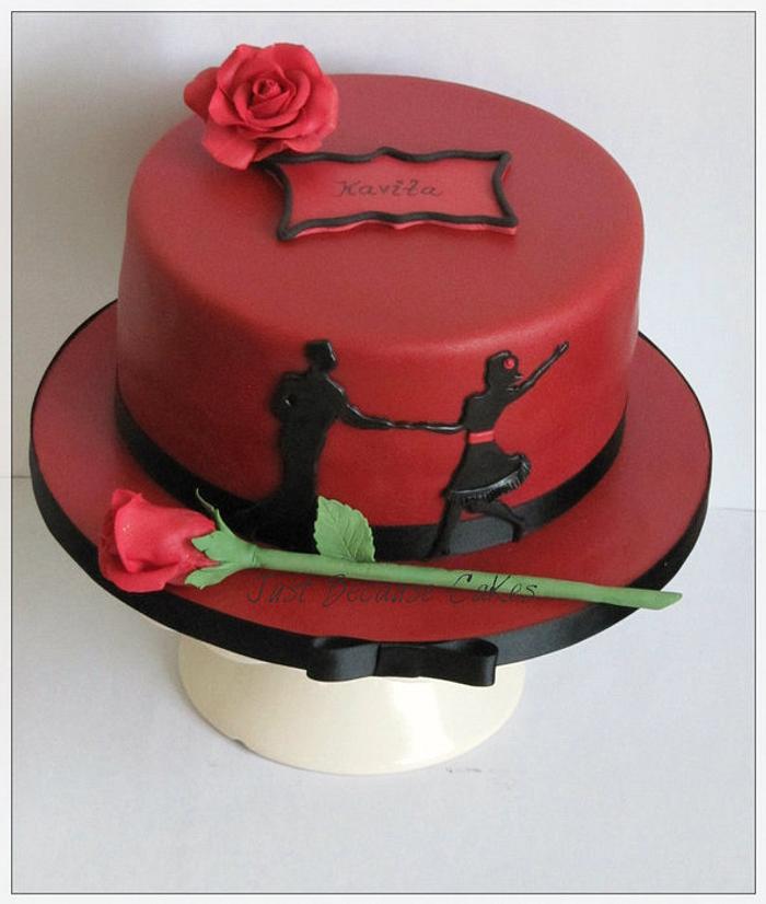 Salsa Dancers Birthday Cake