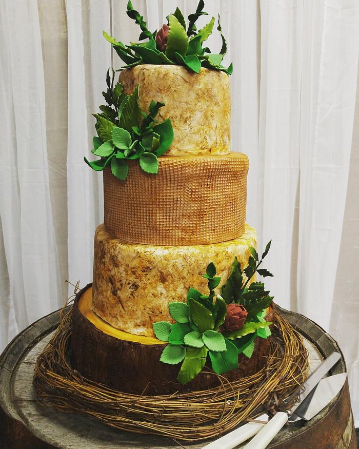 Rustic Texture Wedding Cake