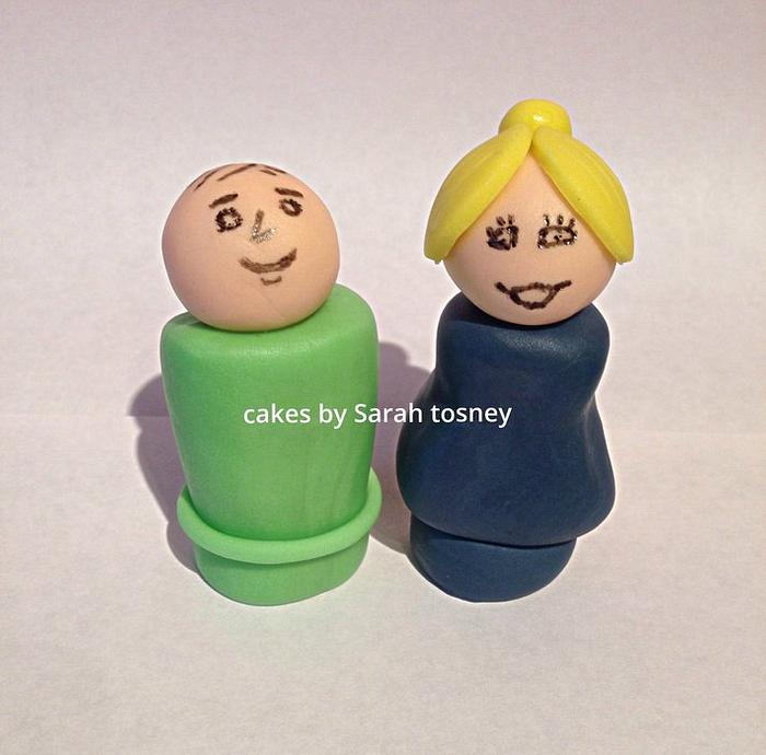 Fisher price little people wedding cake topper 