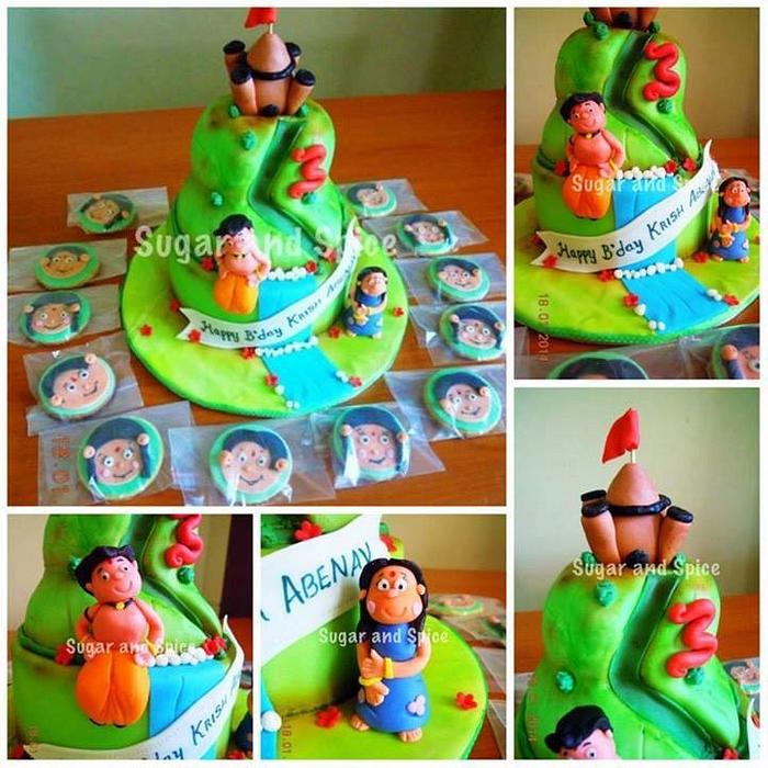 Chota Bheem Super hero cake