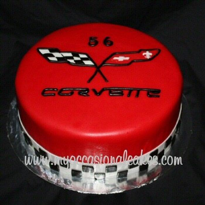 Corvette(R) Logo cake