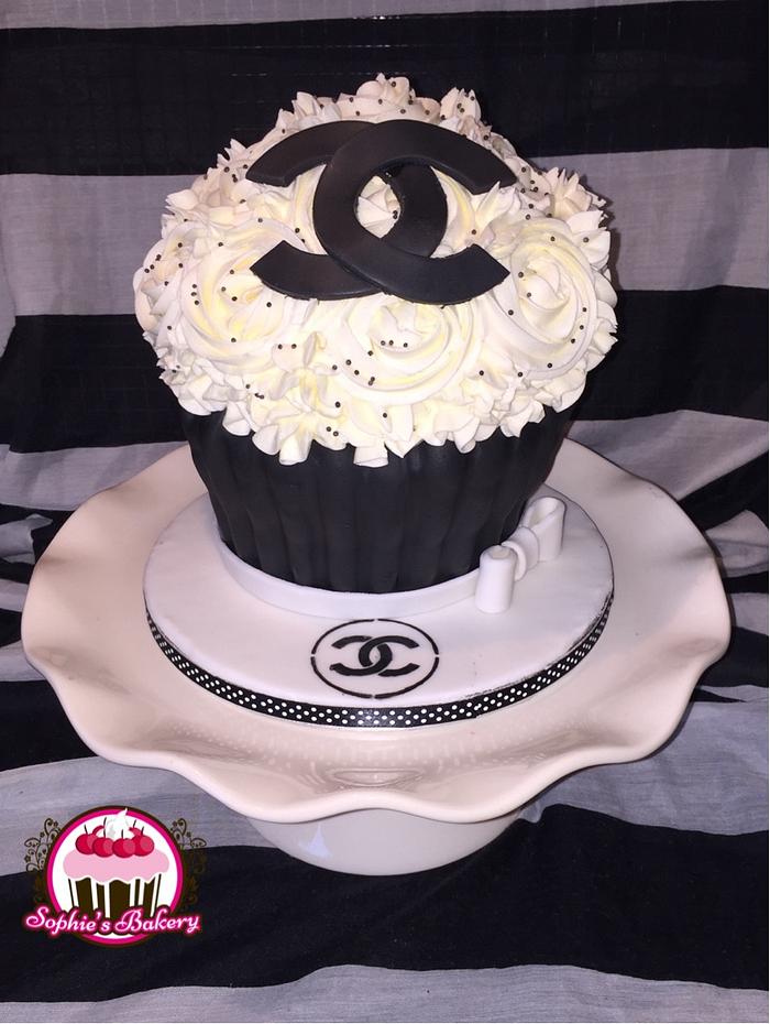 Chanel giant cupcakes and cake