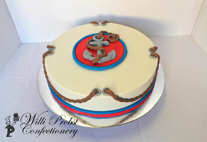 Simple Nautical Cake