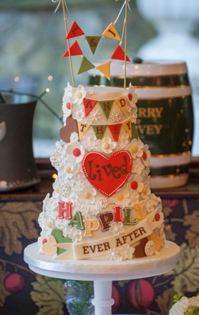 All you need is Love Wedding cake