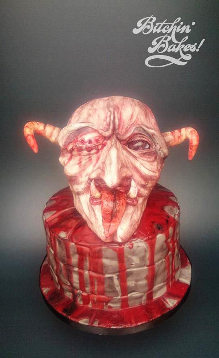 Demon Halloween cake