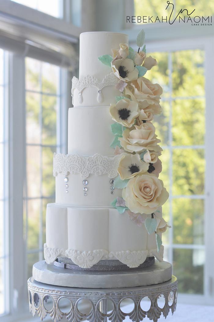 Classic White Wedding Cake