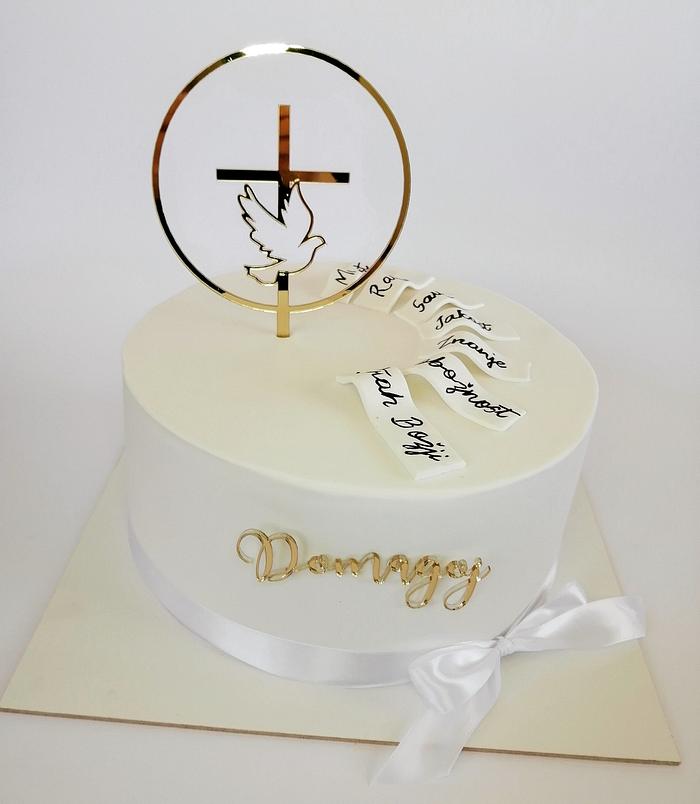 Communion or Confirmation Cake Design - A Little Cake