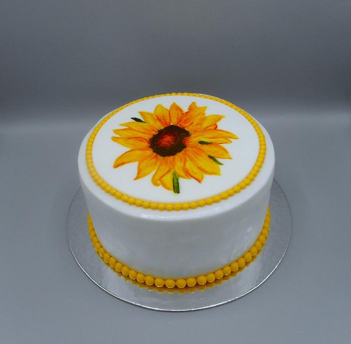 Sunflower cake 