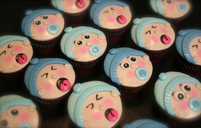 Baby Boy Cupcakes