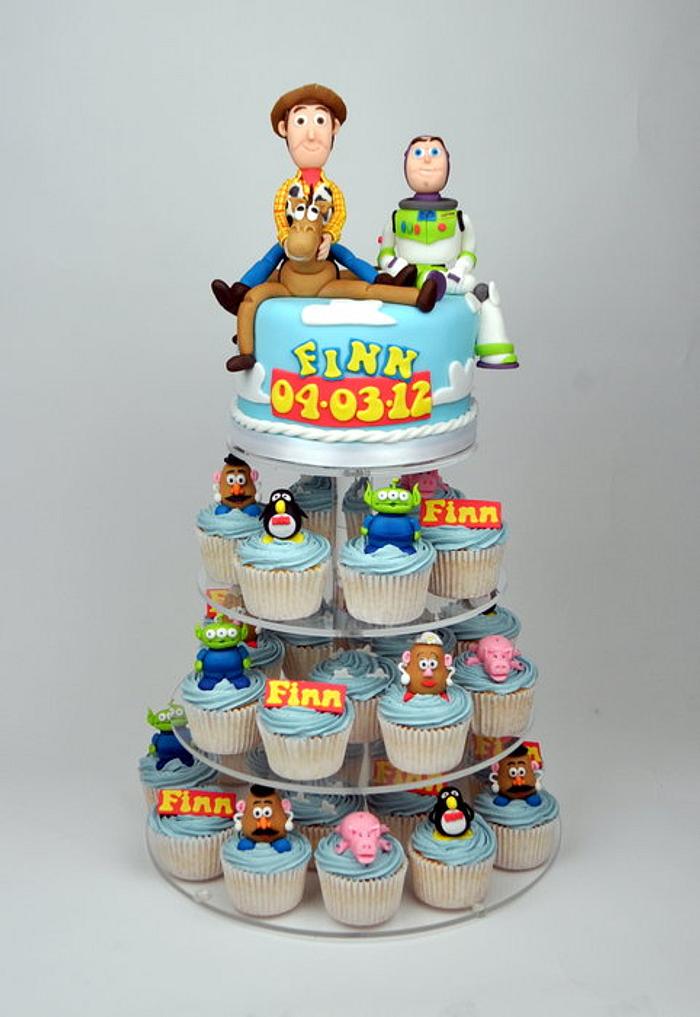 Toy story cupcake tower