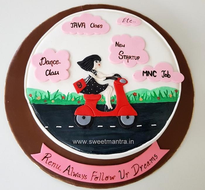 Follow your dreams cake