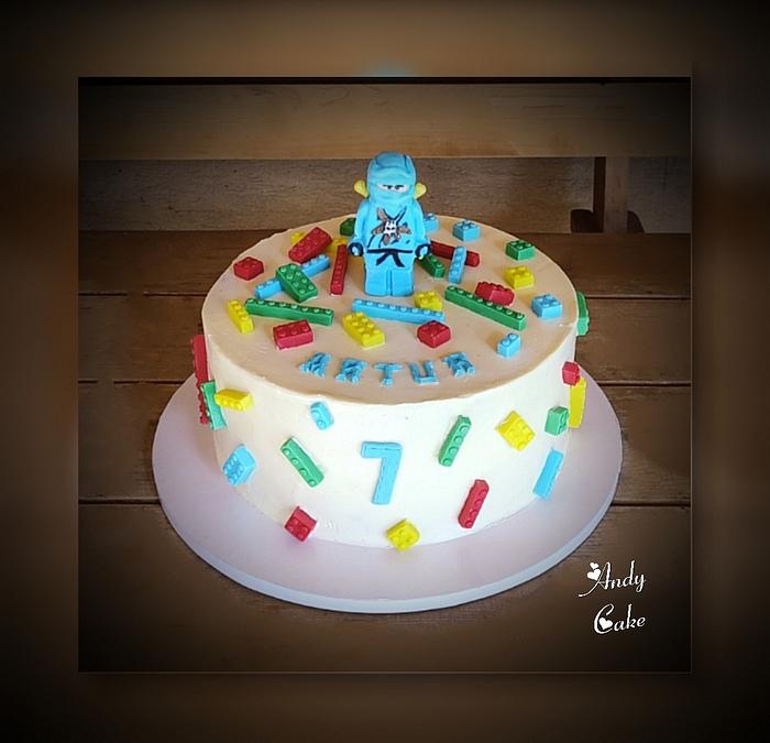 Lego birthday cake 