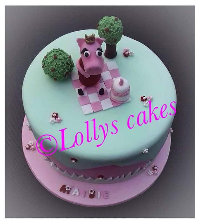 Peppa pig cake