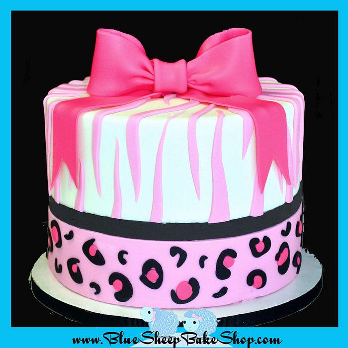 Pink Safari Cake Topper