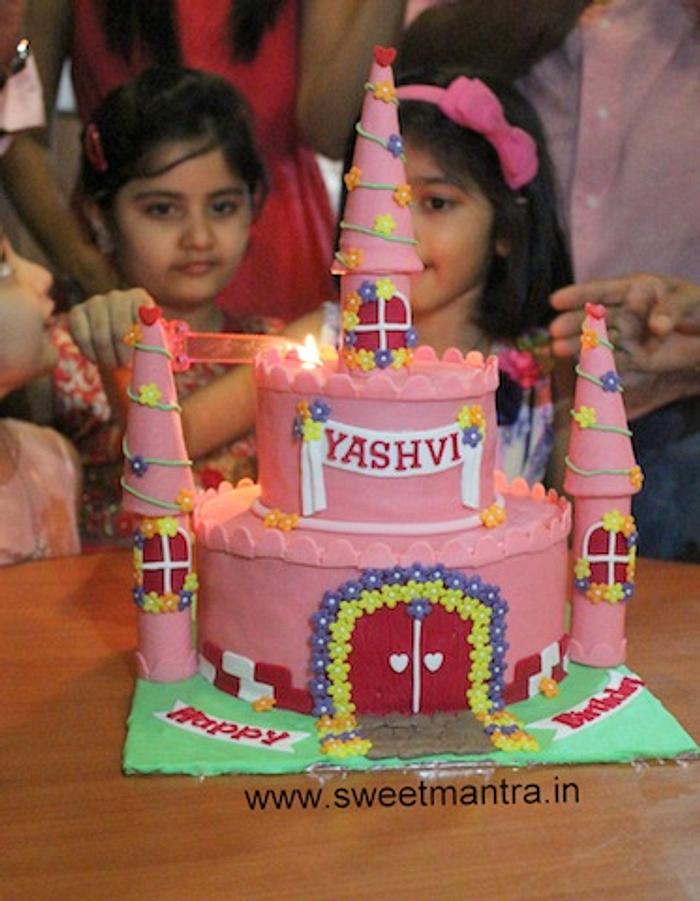 Princess girl design cake