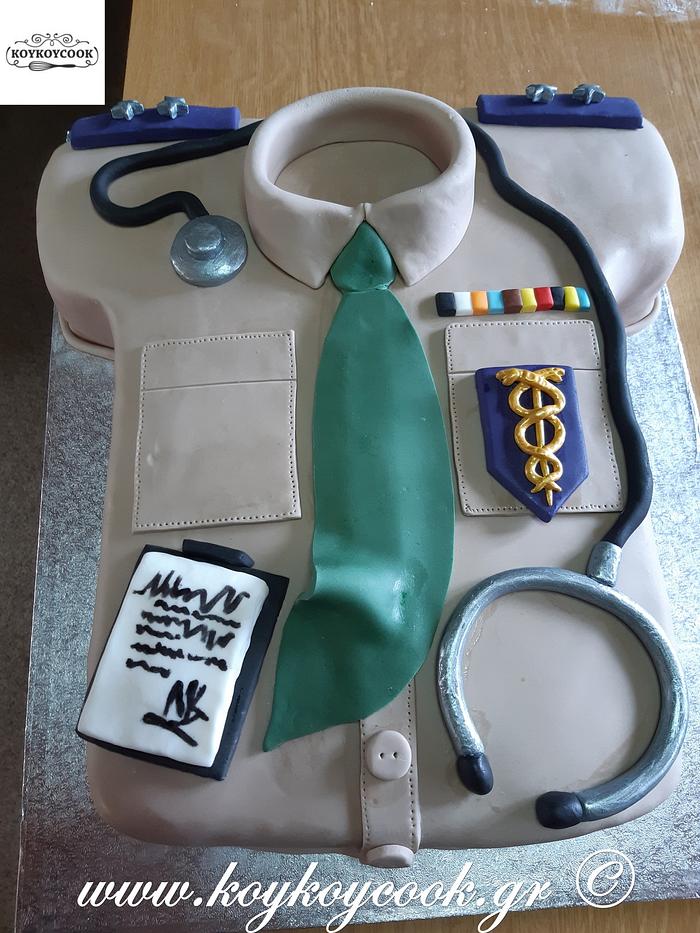 CAKE FOR A GREEK MILITARY DOCTOR