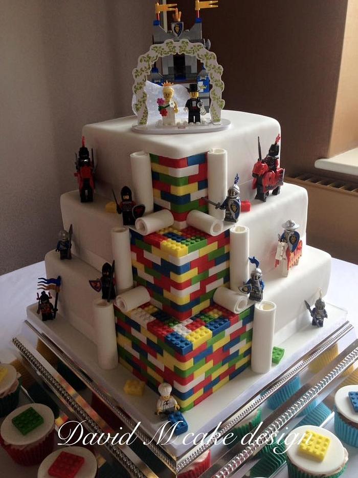 Knight Lego wedding cake