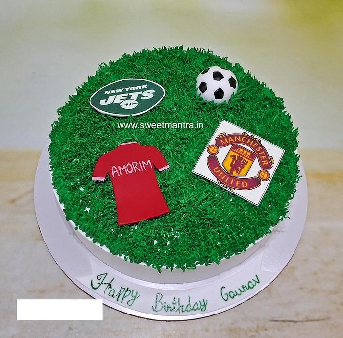 Sports theme cake