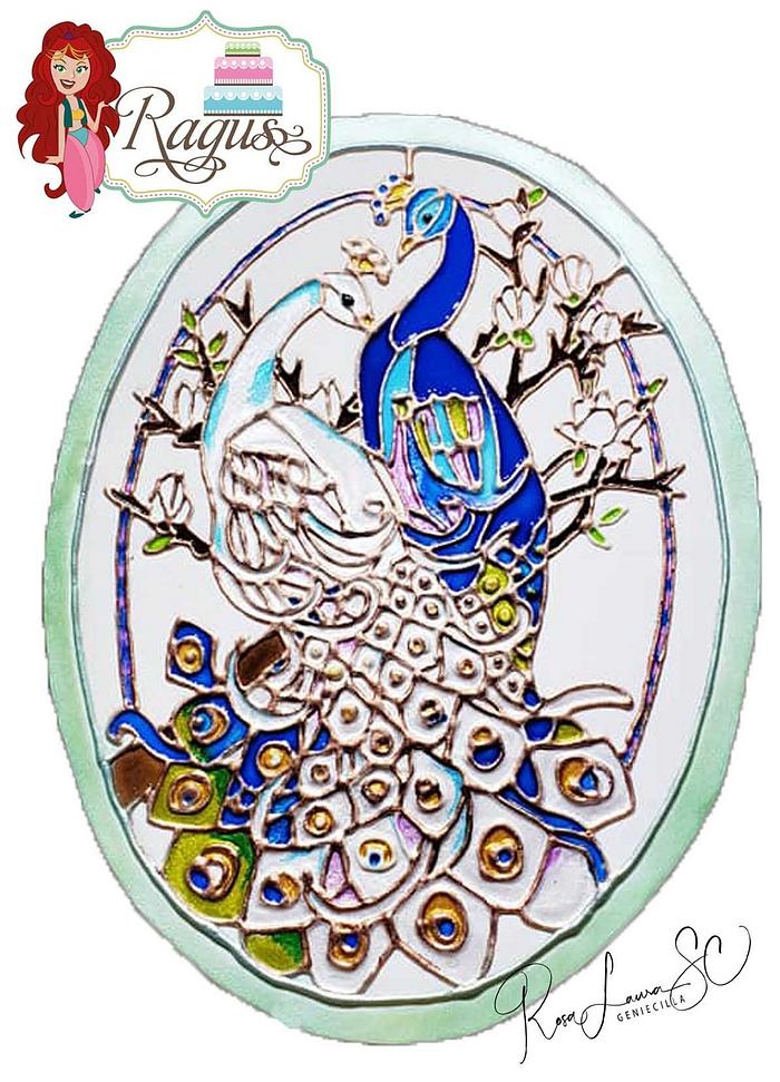 Peacock love  Magnificent Bangladesh - An International Cake Art Collaboration