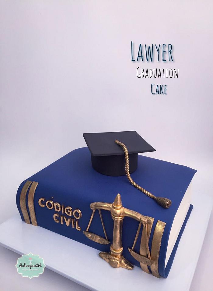 Torta Grados Abogado - Lawyer Graduation cake