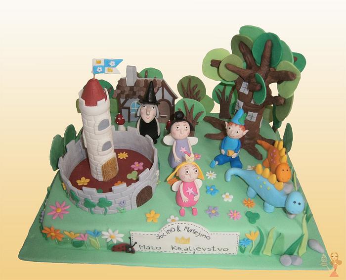 Ben and Holly's Little Kingdom cake