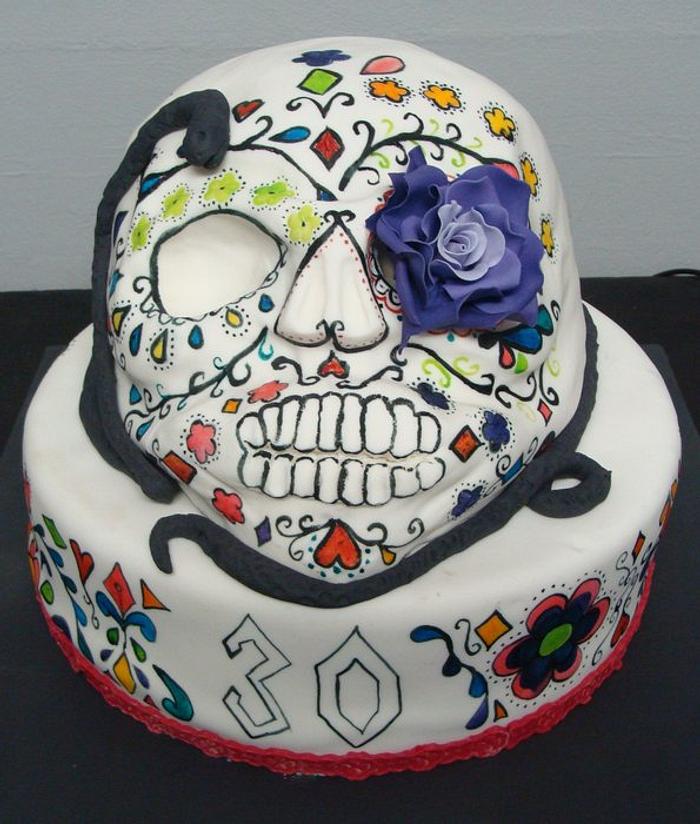 mexican day of the dead cake