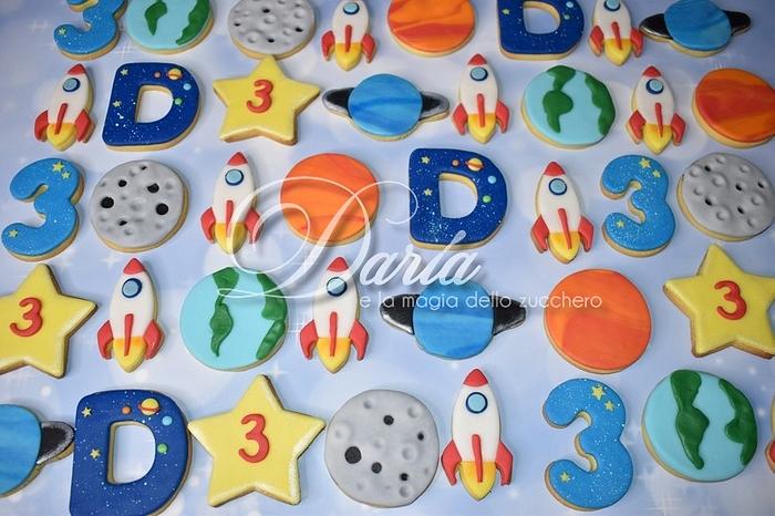 Space themed cookies