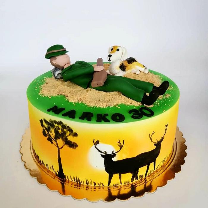 Hunting Cake Decorated Cake By Tortebymirjana CakesDecor   D24f59c8108e4b37bb6dcc1708770c99 