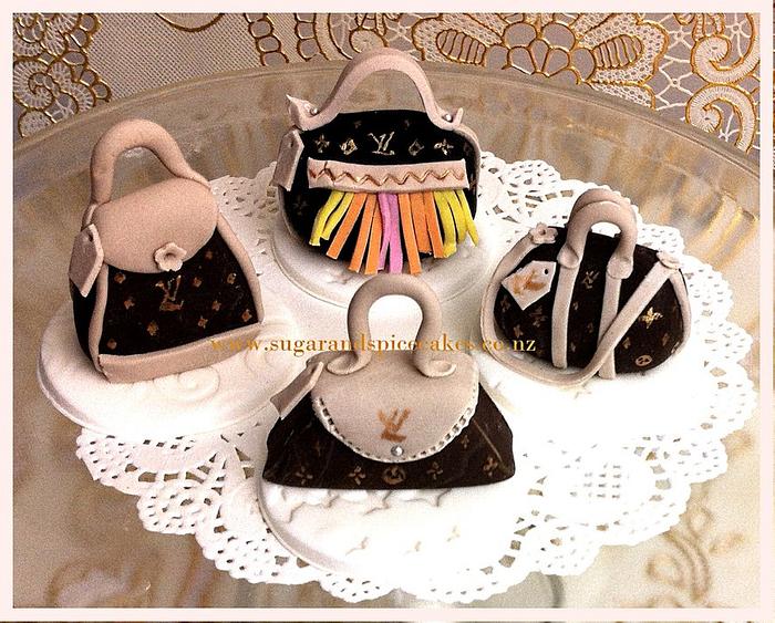 Louis Vuitton Mini Handbag Cupcake toppers