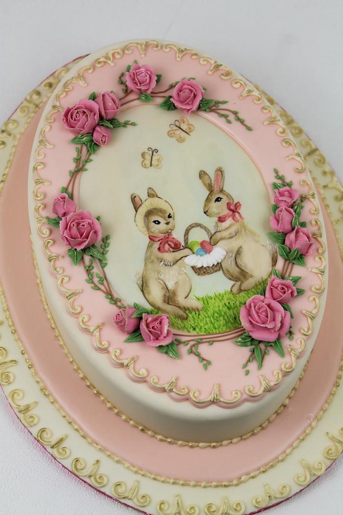 French Vintage Easter Cake
