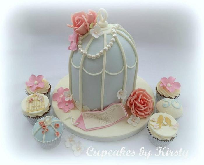 Birdcage Birthday cake 