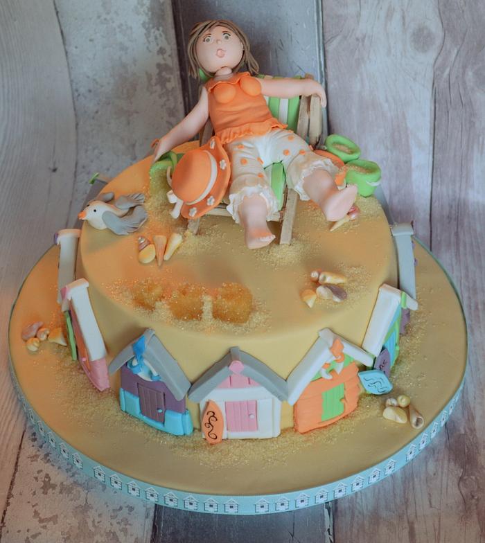 Beach Hut Cake